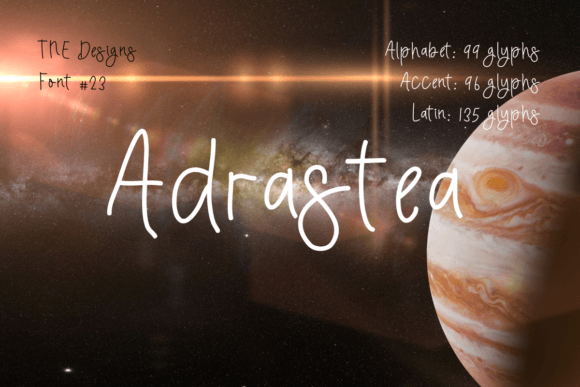 Adrastea Font for Handmade Crafts and Wedding Stationery