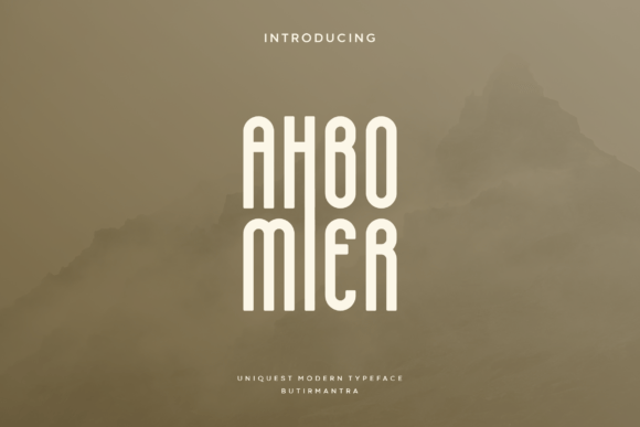Ahbomier Font: Blending Modern Elegance with Vintage Charm