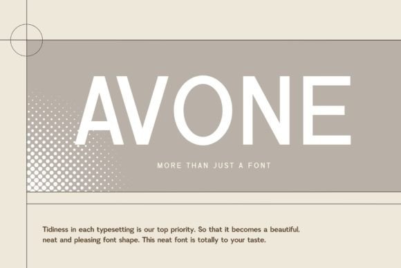 Avone Font: Elevate Marketing Visuals and Brand Identity