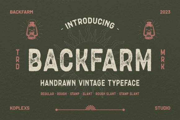 Backfarm Font Review: Vintage Charm for Small Business Branding