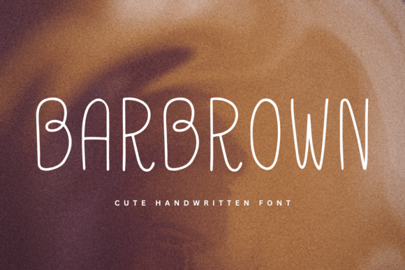Barbrown Font: Cute Sans Serif for Handmade Products