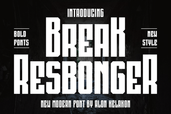 Break Resbonger Font for Elegant Web Design