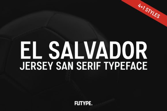 El Salvador Font for Sports Jerseys and Craft Projects