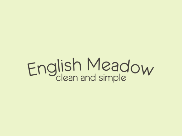 English Meadow Font for Boutique Branding and Labels