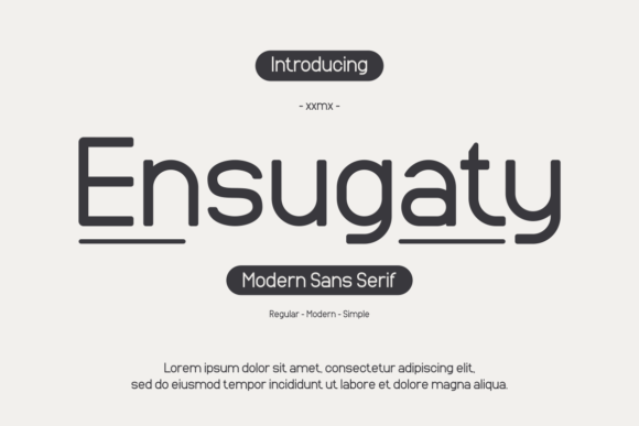 Ensugaty Font: Bold Modern Typography for Web Design