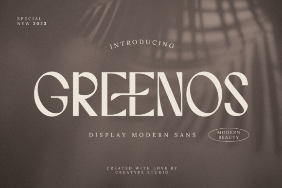 Greenos Font for Editorial Design and Elegant Layouts