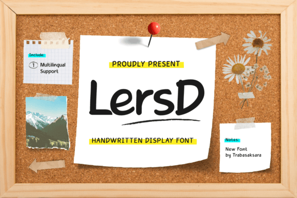 Lersd Font: Modern Sans Serif for Handmade Labels