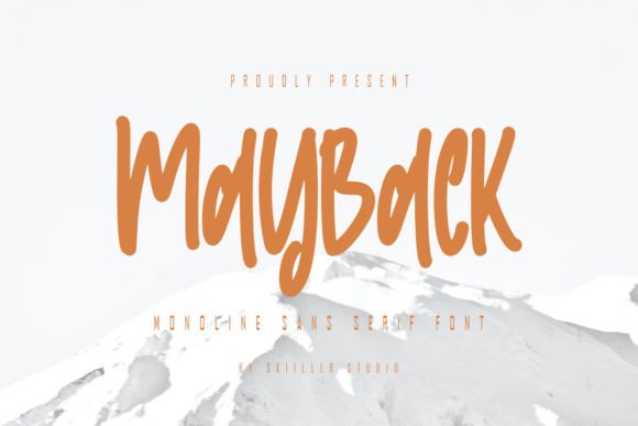 Mayback Font Review for Handmade Labels and Shop Branding