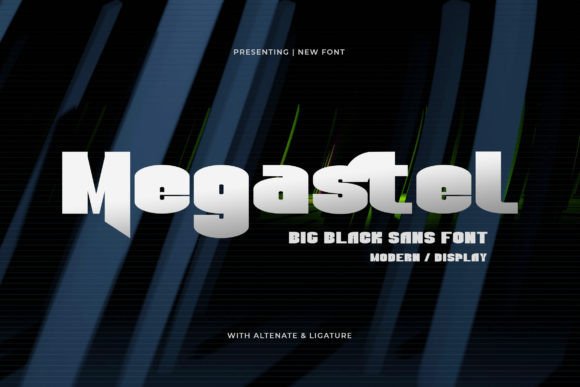 Megastel Font: Bold Sans Serif for Editorial Design