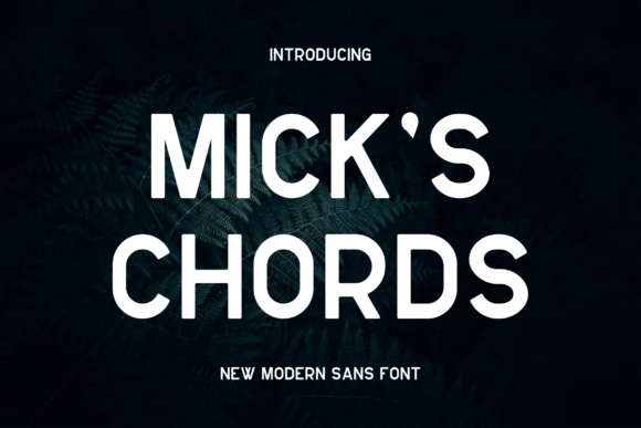 Mickschords Font for Modern Editorial Design