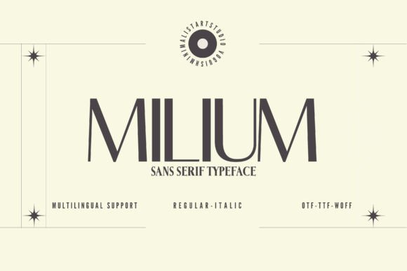 Milium Font: Minimalist Sans Serif for Web Design