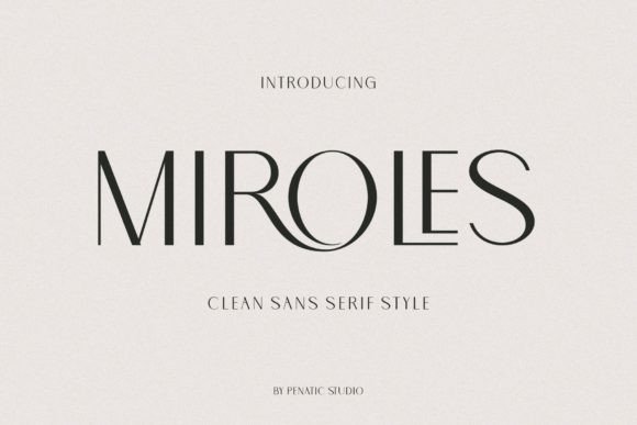 Miroles Font: Clean Sans Serif for Small Business Branding