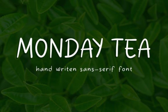 Monday Tea Font for Editorial Design and Blog Layouts