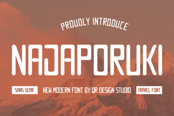 Najaporuki Font: Bold Sans Serif for Digital Branding