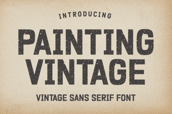 Painting Vintage Font for Modern Craft Projects