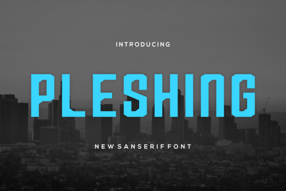 Pleshing Font: Bold Display Type for Handmade Branding