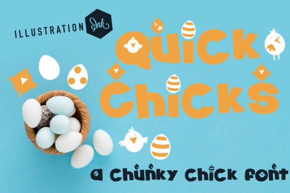 Quick Chicks Font for Playful Handmade Product Labels