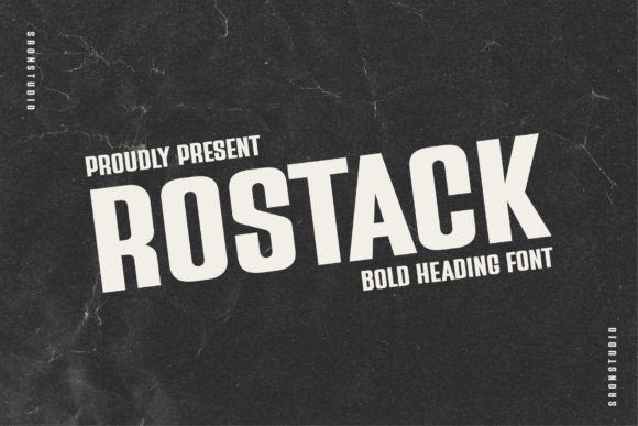 Rostack Font: Bold Condensed Sans Serif Guide