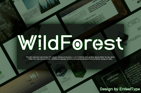 Wildforest Font: Modern Nature-Inspired Typography